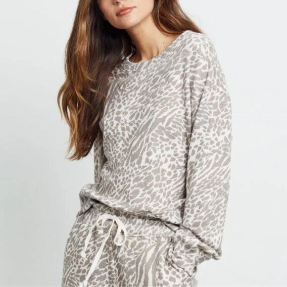 Rails Ramona Animal Print Sweater Pullover Neutral NEW - Picture 1 of 6